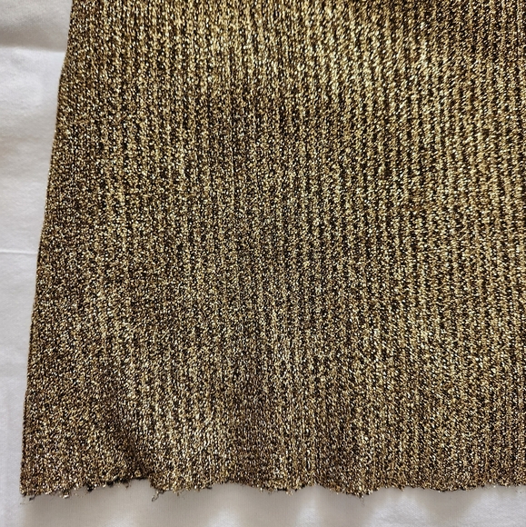 Zara Dress Metallic Gold Size S - Picture 2 of 3